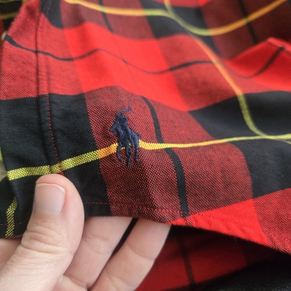 NWT Mens Polo Ralph Lauren The Big Oxford Plaid Button Down Shirt Large - Picture 8 of 8